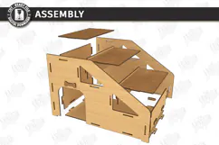 Wooden Pet Stairs Laser Cut | Pet Accessories | Pet House Product Image 3