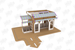 Coffee Shop Laser Cut | Dollhouse | Kids Laser |CNC Product Image 10