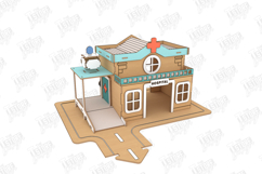 Wooden Hospital Playset Laser Cut | Dollhouse | Kids Laser Product Image 7