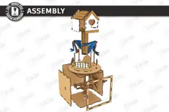 Kinetic Toy Laser Cut | Kids Laser | Gift Idea | Swallow Product Image 4