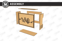 Decorative Wi-Fi Router Hiding Box Laser Cut | Home Decor Product Image 3
