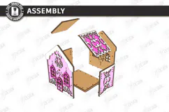 3D Christmas Gingerbread House Laser Cut | Christmas House Product Image 3