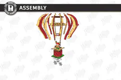 3D Christmas Hot Air Balloon Hanging Ornament Laser Cut |CNC Product Image 4