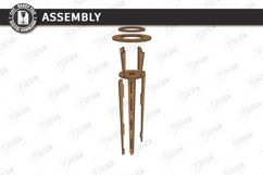 Outdoor Beer Picnic Table Laser Cut | Portable Drinks Holder Product Image 3