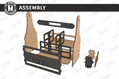 Wooden Beer Bottle Caddy Laser Cut | Father’s Day gift Idea Product Image 4