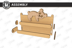 Kids Book Holder Laser Cut | Wall Bookshelf | Nursery Decor Product Image 2