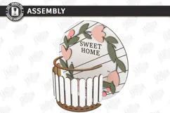 Home Planter Laser Cut | 3D Flower Planter | Home Decor SVG Product Image 3