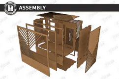 3D Decorative Wooden PC Case Cover Laser Cut | PC Accessory Product Image 5