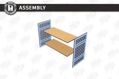 3D Decorative Wall Shelf Laser Cut | Home Wall Organization Product Image 3