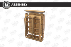 Miniature Bookshelves Laser Cut | Mini Bookcase SVG | CNC Product Image 3