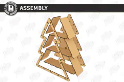 Christmas Tree Shelf Laser Cut | Christmas Tiered Tray | CNC Product Image 3