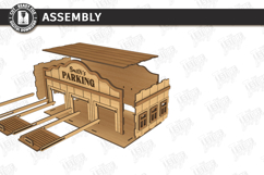 Toy Car Garage Parking Laser Cut | Kids Laser | Kids Room Product Image 4