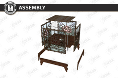 Stained Glass Floor Lamp Laser Cut Bundle | 3D Wood Lantern Product Image 25