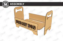 Pet Treat Organizer Laser Cut | Wooden Dog Cat Treat Station Product Image 3