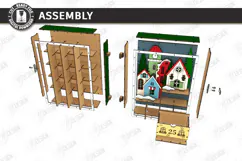 Wooden Christmas Advent Calendar Laser Cut | Layered Holiday Product Image 4