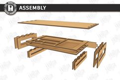 Desk Monitor Stands Laser Cut Bundle | Office Decor | CNC Product Image 20