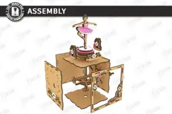 Kinetic Toy Laser Cut | Kids Laser | Gift Idea | Ballerina Product Image 4