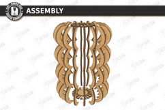 Wooden Wildflowers Vase Stand Laser Cut Bundle | 3D Layered Product Image 5