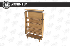Miniature Bookshelves Laser Cut | Mini Bookcase SVG | CNC Product Image 3