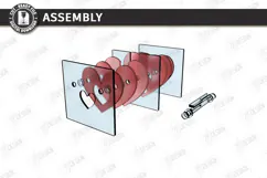 Acrylic Gradient Vase Laser Cut | Modern Acrylic Flower Vase Product Image 3