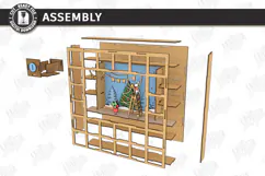 Christmas Advent Calendar Laser Cut | 3D Xmas Countdown SVG Product Image 4