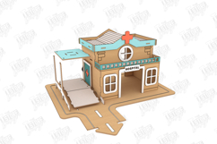 Wooden Hospital Playset Laser Cut | Dollhouse | Kids Laser Product Image 8