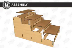 Wooden Pet Stairs Laser Cut | Pet Accessories | Pet House Product Image 3