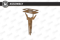 Outdoor Beer Picnic Table Laser Cut | Portable Drinks Holder Product Image 3