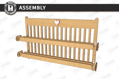 Kids Book Holder Laser Cut | Wall Bookshelf | Nursery Decor Product Image 2
