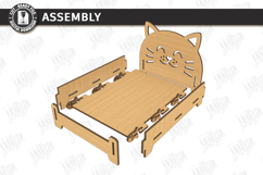 Cat Bed and House Laser Cut Bundle | Pet Furniture | Pet Bed Product Image 16