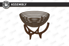 Parametric Wooden Bowls Laser Cut | Geometric Fruit Bowl SVG Product Image 3