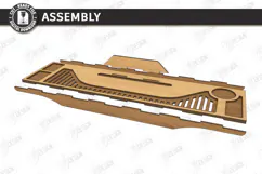 Bath Caddy Tray Laser Cut | Bathtub Tray | Bath Caddy Bridge Product Image 3