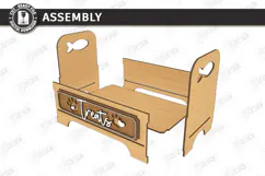 Pet Treat Organizer Laser Cut | Wooden Dog Cat Treat Station Product Image 3