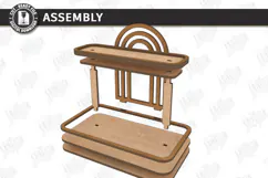 Tabletop Organizer Laser Cut | Tiered Tray | Jewelry Stand Product Image 3