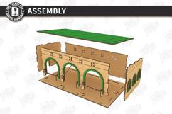 Toy Car Garage Parking Laser Cut | Kids Laser | Kids Room Product Image 4