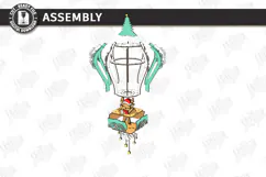 3D Christmas Hot Air Balloon Hanging Ornament Laser Cut |CNC Product Image 4