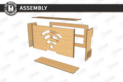 Decorative Wi-Fi Router Hiding Box Laser Cut Bundle | Home Product Image 16