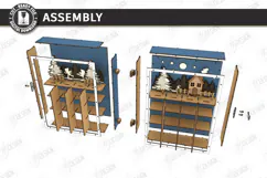 Wooden Christmas Advent Calendar Laser Cut | Layered Holiday Product Image 5