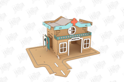 Wooden Hospital Playset Laser Cut | Dollhouse | Kids Laser Product Image 9