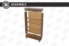 Miniature Bookshelves Laser Cut | Mini Bookcase SVG | CNC Product Image 3