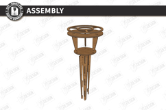 Outdoor Beer Picnic Table Laser Cut | Portable Drinks Holder Product Image 3
