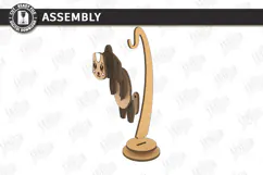 Wiggly Animal Laser Cut | Swinging Animal Figurine | Dog SVG Product Image 3