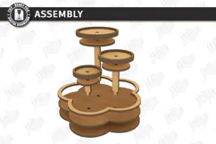Tabletop Organizer Laser Cut | Tiered Tray | Jewelry Stand Product Image 3