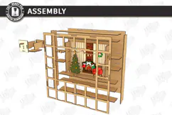 Christmas Advent Calendar Laser Cut | 3D Xmas Countdown SVG Product Image 4