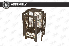 Stained Glass Floor Lamp Laser Cut Bundle | 3D Wood Lantern Product Image 27