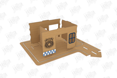 3D Wooden Police Station Playset Laser Cut | Kids Laser Product Image 11