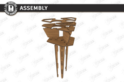 Outdoor Beer Picnic Table Laser Cut | Portable Drinks Holder Product Image 3