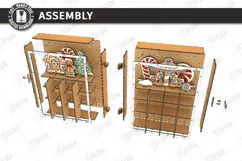 Wooden Christmas Advent Calendar Laser Cut | Layered Holiday Product Image 5
