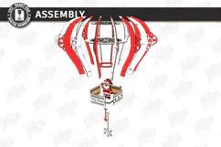 3D Christmas Hot Air Balloon Hanging Ornament Laser Cut |CNC Product Image 4