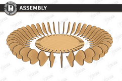 Parametric Wooden Bowls Laser Cut | Geometric Fruit Bowl SVG Product Image 3